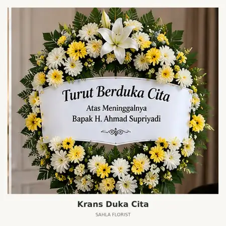 Krans Bunga Duka Tugu